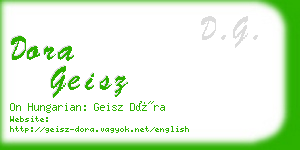 dora geisz business card